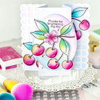Pinkfresh Studio Scalloped Grid Coverplate Die 268425 Folding Card | color-code:ALT01