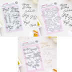 Pinkfresh Studio Simply Said Clear Stamps Dies And Press Plates Bundle