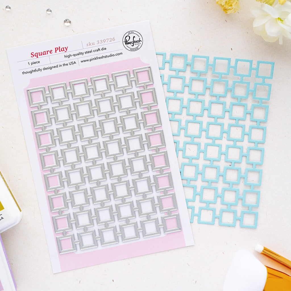 Pinkfresh Studio Square Play Coverplate Die 339726