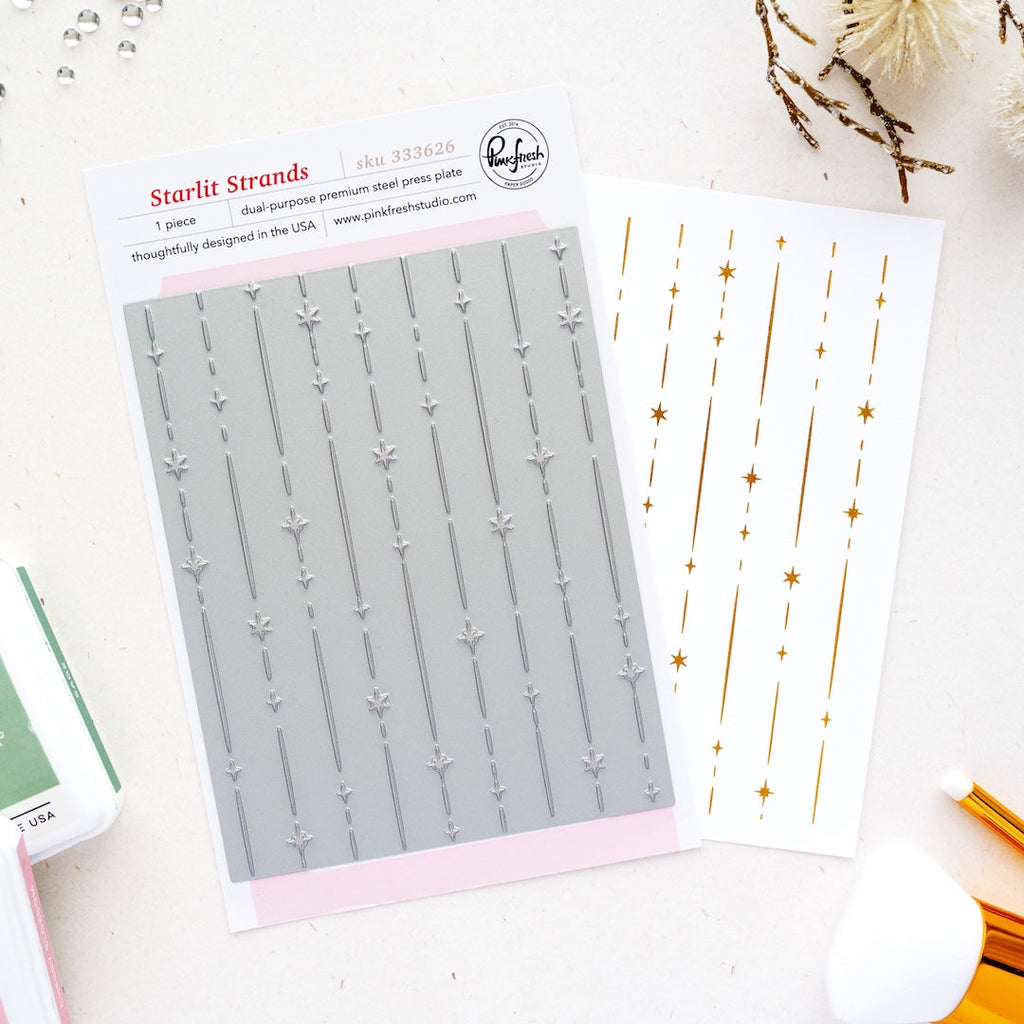 Pinkfresh Studio Starlit Strands Press Plate 333626