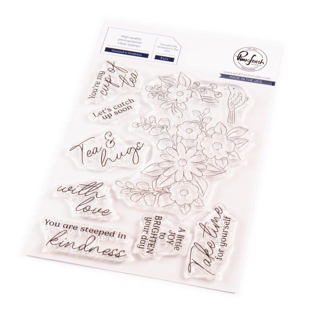 Pinkfresh Studio Steeped In Kindness Clear Stamps 271525