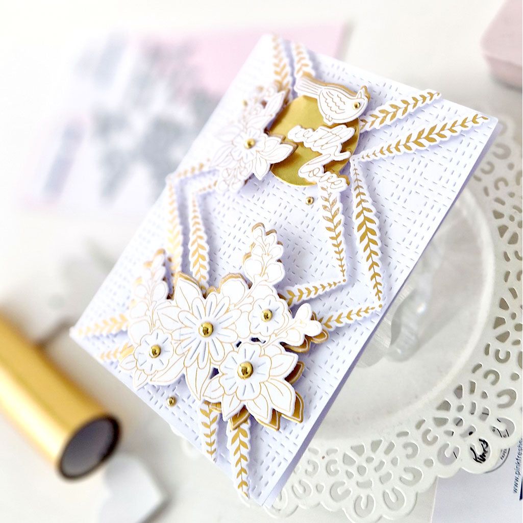 Pinkfresh Studio Steeped In Kindness Press Plates 271825 With Love Card