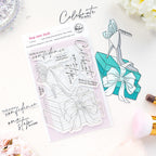 Pinkfresh Studio Step Into Style Clear Stamps Dies Stencils And Press Plates Bundle 315326 Clear Stamps