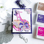 Pinkfresh Studio Step Into Style Press Plates 315626 Shoe Collection Card