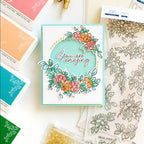 Pinkfresh Studio Stitched Rectangles Essentials Die Set pf001es Encouragement Card