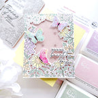 Pinkfresh Studio Sunlit Garden Cling Stamps 324226 Brighter Days Card