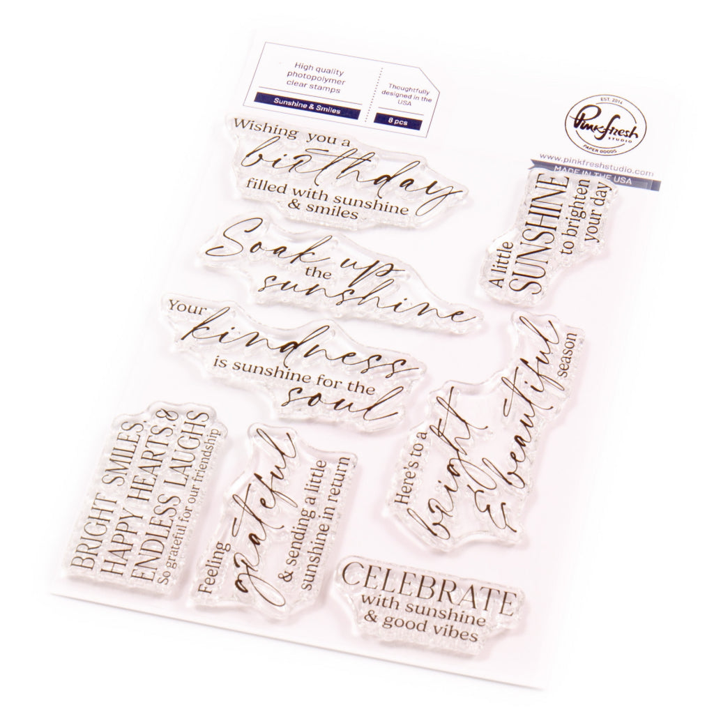 Pinkfresh Studio Sunshine And Smiles Clear Stamps 278325