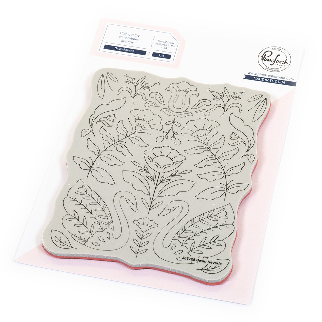 Pinkfresh Studio Swan Reverie Cling Stamp 305725