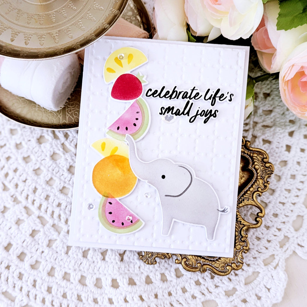 Pinkfresh Studio Sweet Safari Die And Stencils Bundle Betty Wright Card