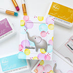 Pinkfresh Studio Sweet Safari Die And Stencils Bundle Isha Card