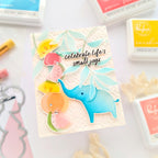 Pinkfresh Studio Sweet Safari Stencils 279725 Anne Card
