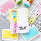 Pinkfresh Studio Sweet Scoops Die And Stencils Bundle Isha Card