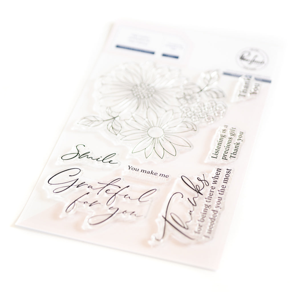 PinkFresh Studio Thanks For Being There Clear Stamp Set 205623