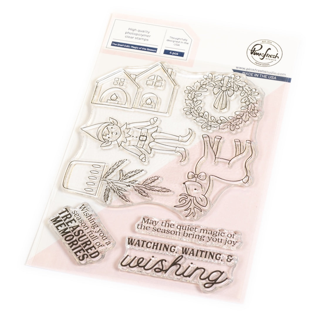 Pinkfresh Studio The Shelf Edit Magic of the Season Clear Stamps 290325