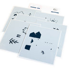 Pinkfresh Studio The Shelf Edit Magic of the Season Clear Stamps Dies Stencils And Press Plates Bundle 290525