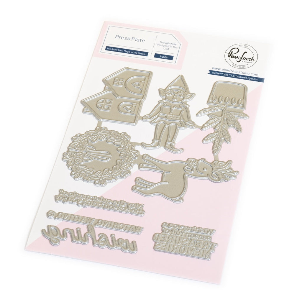 Pinkfresh Studio The Shelf Edit Magic of the Season Press Plates 290625