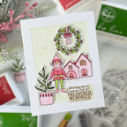 Pinkfresh Studio The Shelf Edit Magic of the Season Stencils 290525 Christmas Memories Card
