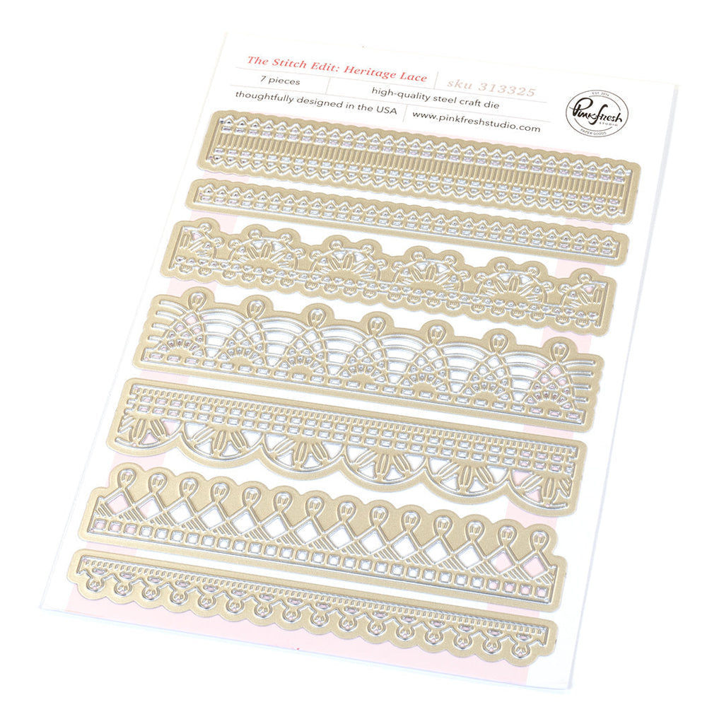 Pinkfresh Studio The Stitch Edit Heritage Lace Die 313325