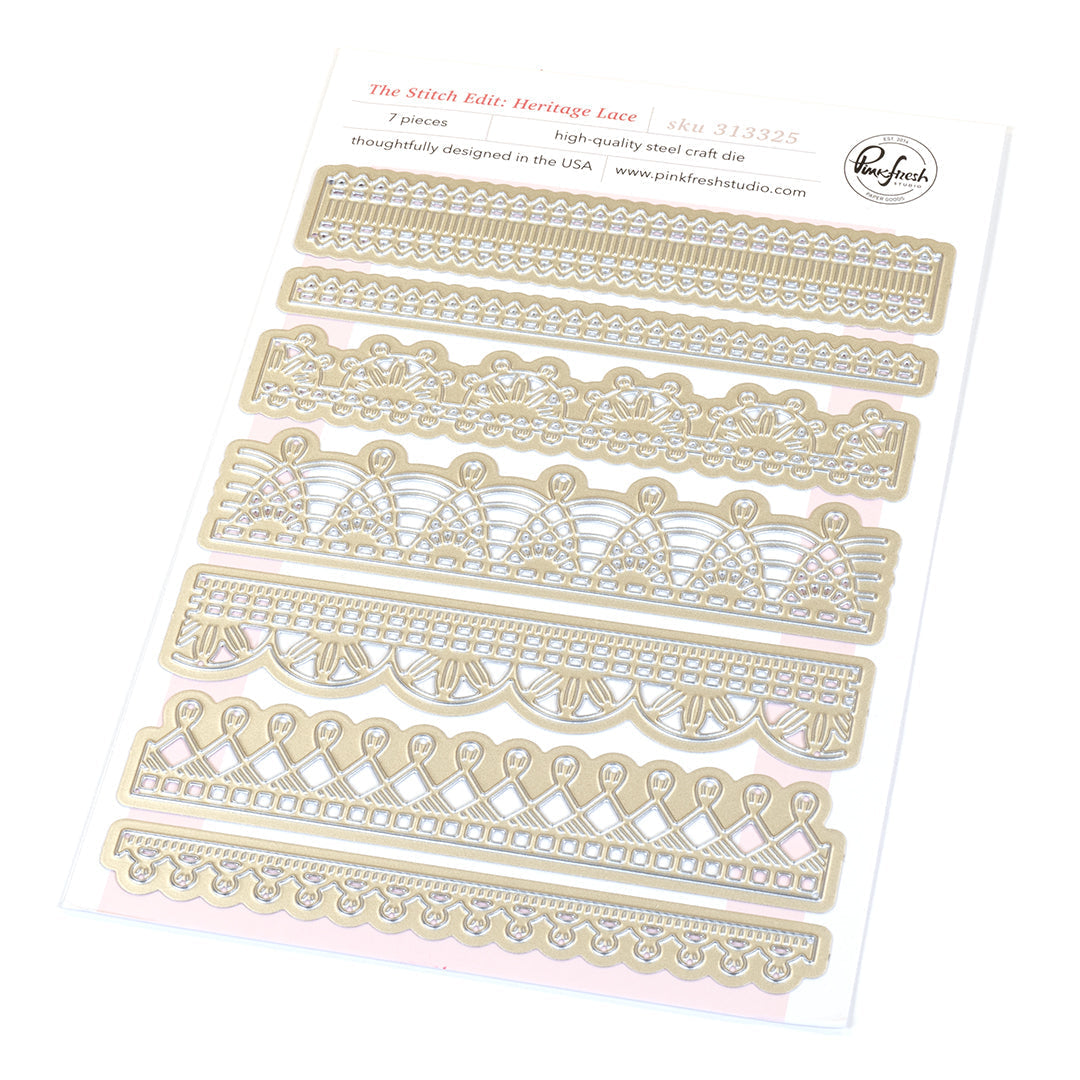 Pinkfresh Studio The Stitch Edit Heritage Lace Die 313325