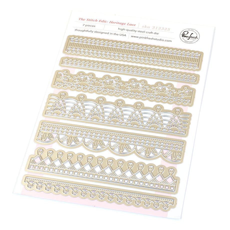 Pinkfresh Studio The Stitch Edit Heritage Lace Die 313325 – Simon