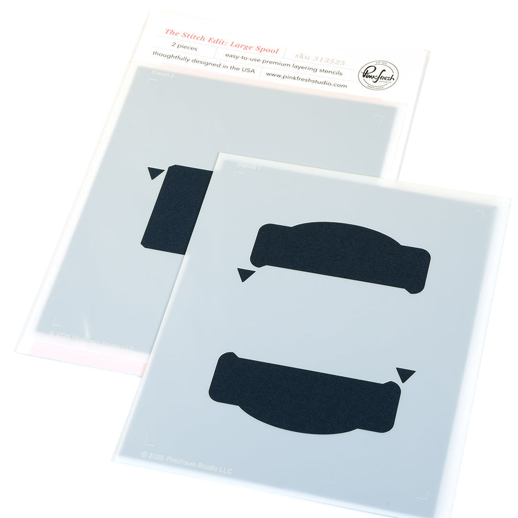 Pinkfresh Studio The Stitch Edit Large Spool Stencils 313525