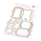 Pinkfresh Studio The Stitch Edit Thread Spool Florals Clear Stamps Dies And Stencils Bundle Die Cut Image