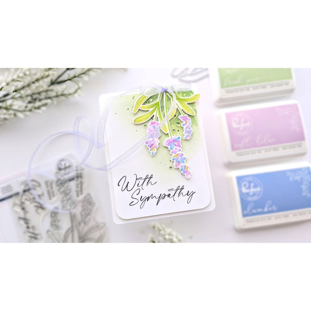 Pinkfresh Studio Thinking Of You Stencils 263524 With Sympathy Card | color-code:ALT01