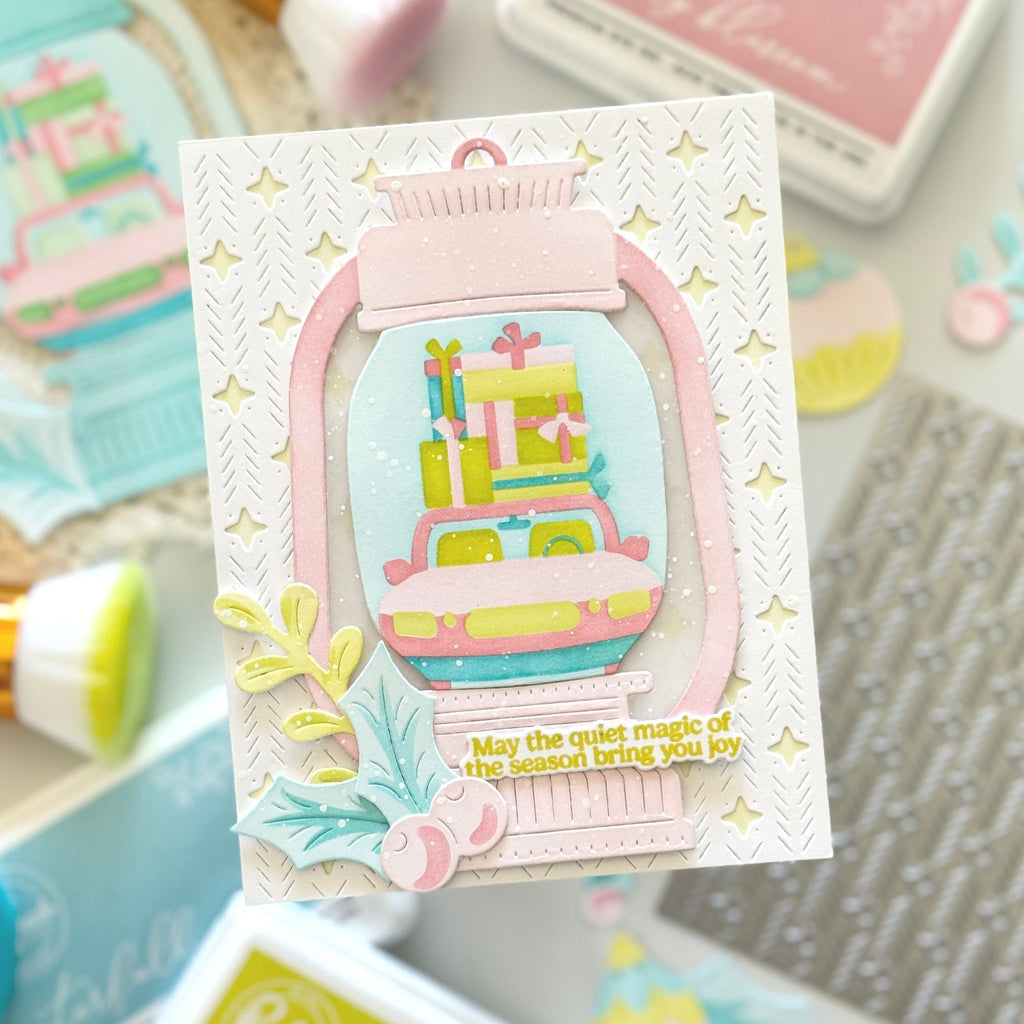 Pinkfresh Studio Timeless Tidings Die 291625 Christmas Magic Card