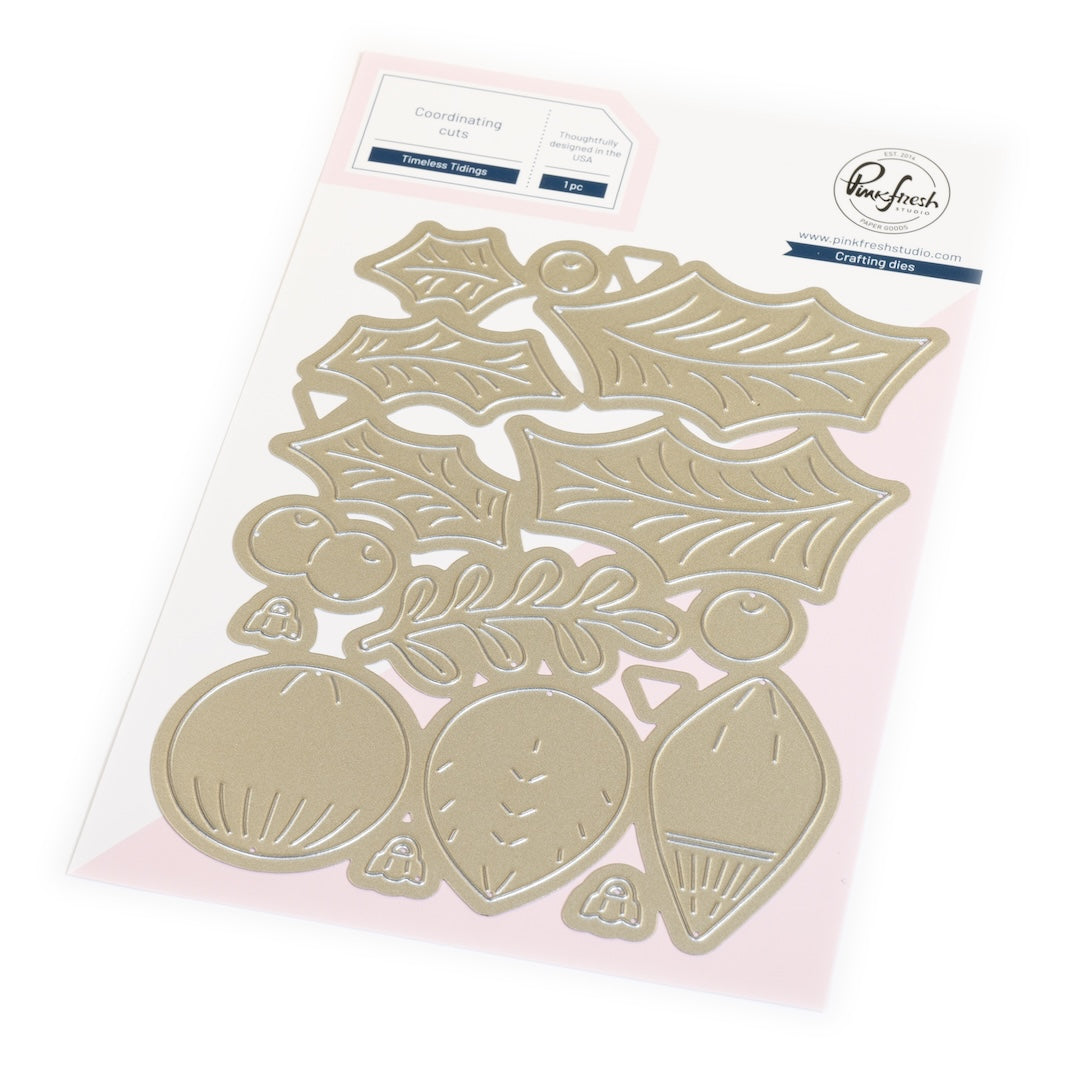 Pinkfresh Studio Timeless Tidings Die And Stencils Bundle 291625