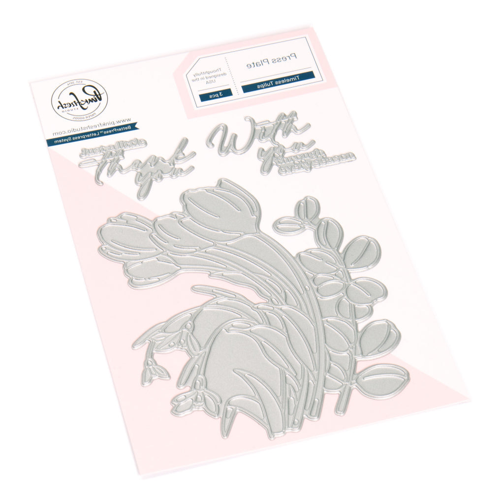 Pinkfresh Studio Timeless Tulips Press Plates 277425 Alternate View