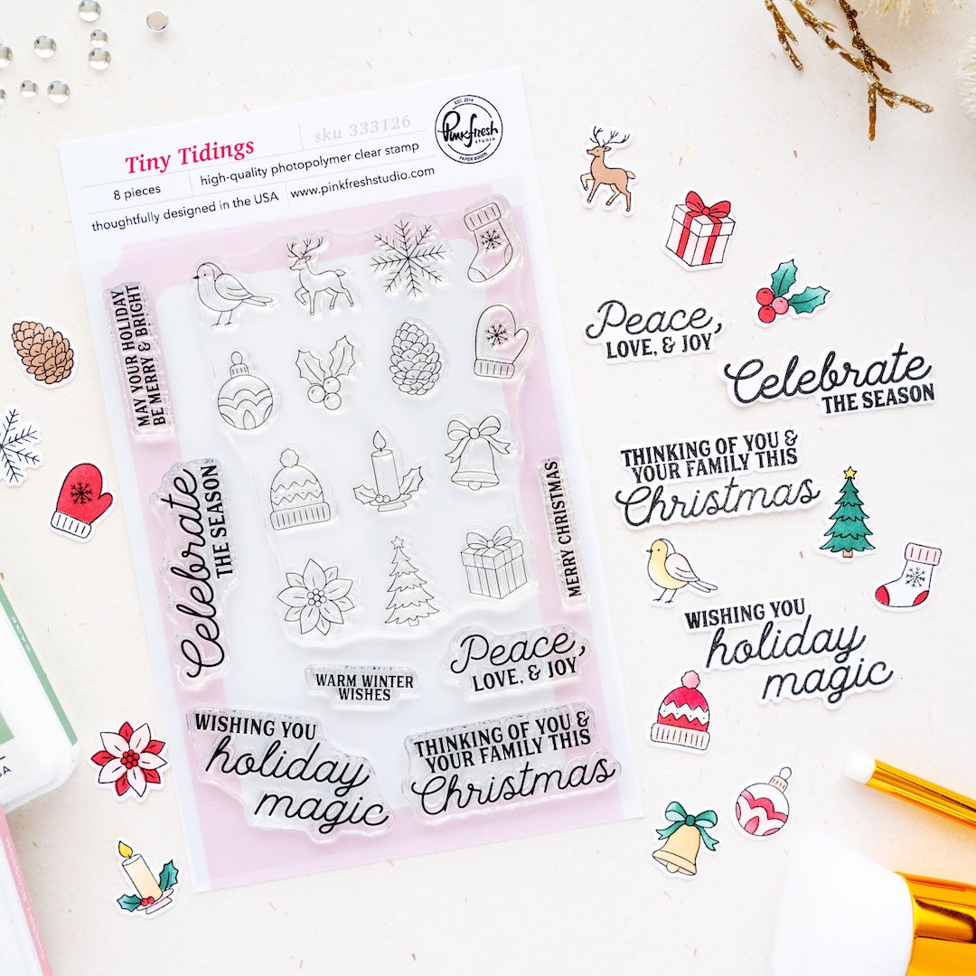Pinkfresh Studio Tiny Tidings Clear Stamps 333126