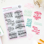 Pinkfresh Studio Treasured Greetings Clear Stamps 337726