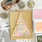 Pinkfresh Studio Tree Of Tales Die And Stencils Bundle Christmas Stories Card