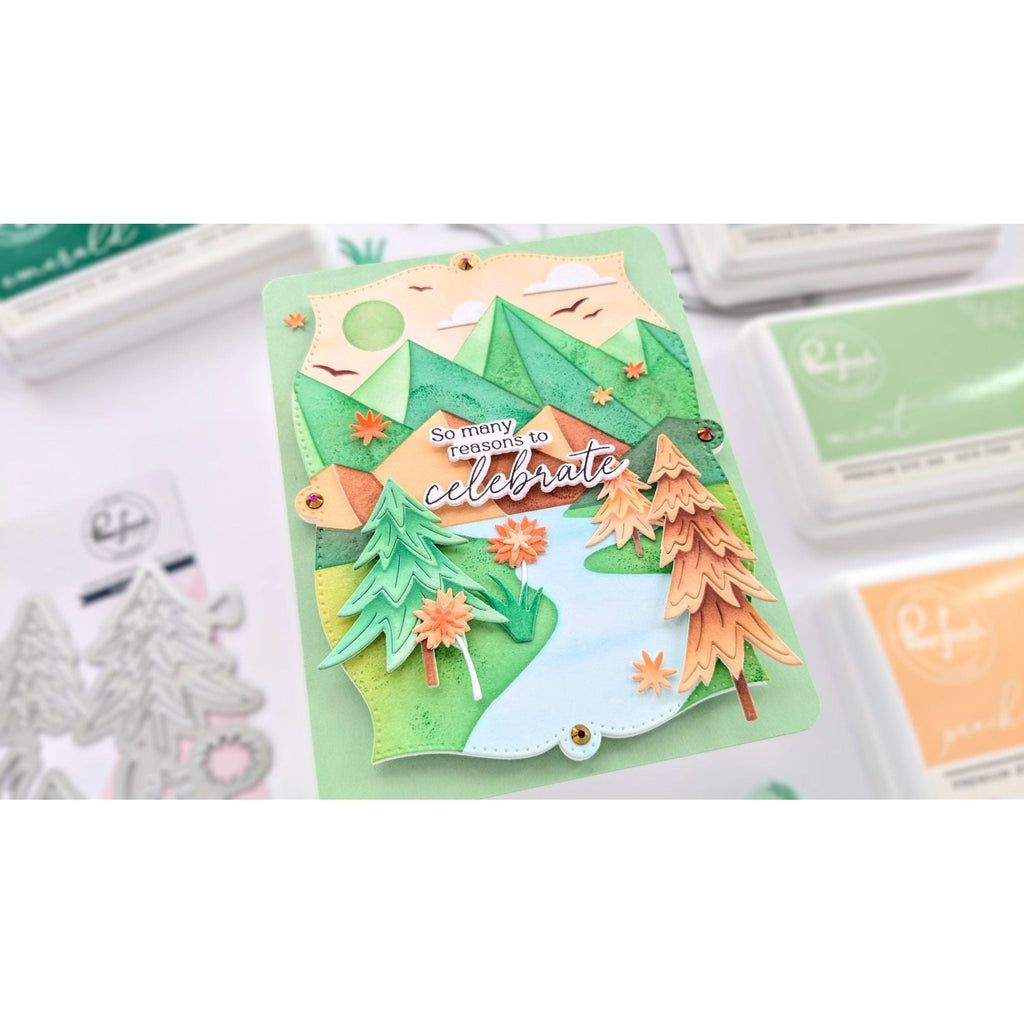 Pinkfresh Studio Trees Die 245624 Outdoors Scene Card | color-code:ALT02