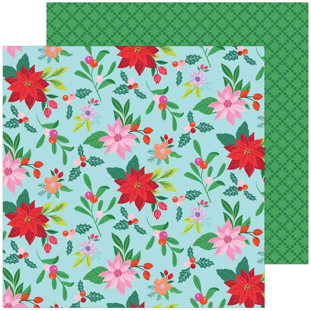 Pinkfresh Studio Very Merry Christmas 12 x 12 Paper Pack 296225 Bright Florals