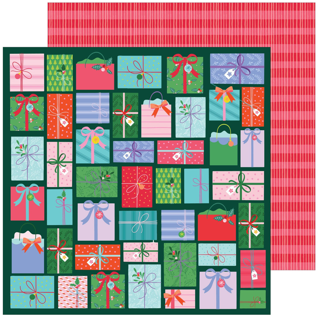 Pinkfresh Studio Very Merry Christmas 12 x 12 Paper Pack 296225 Holiday Presents