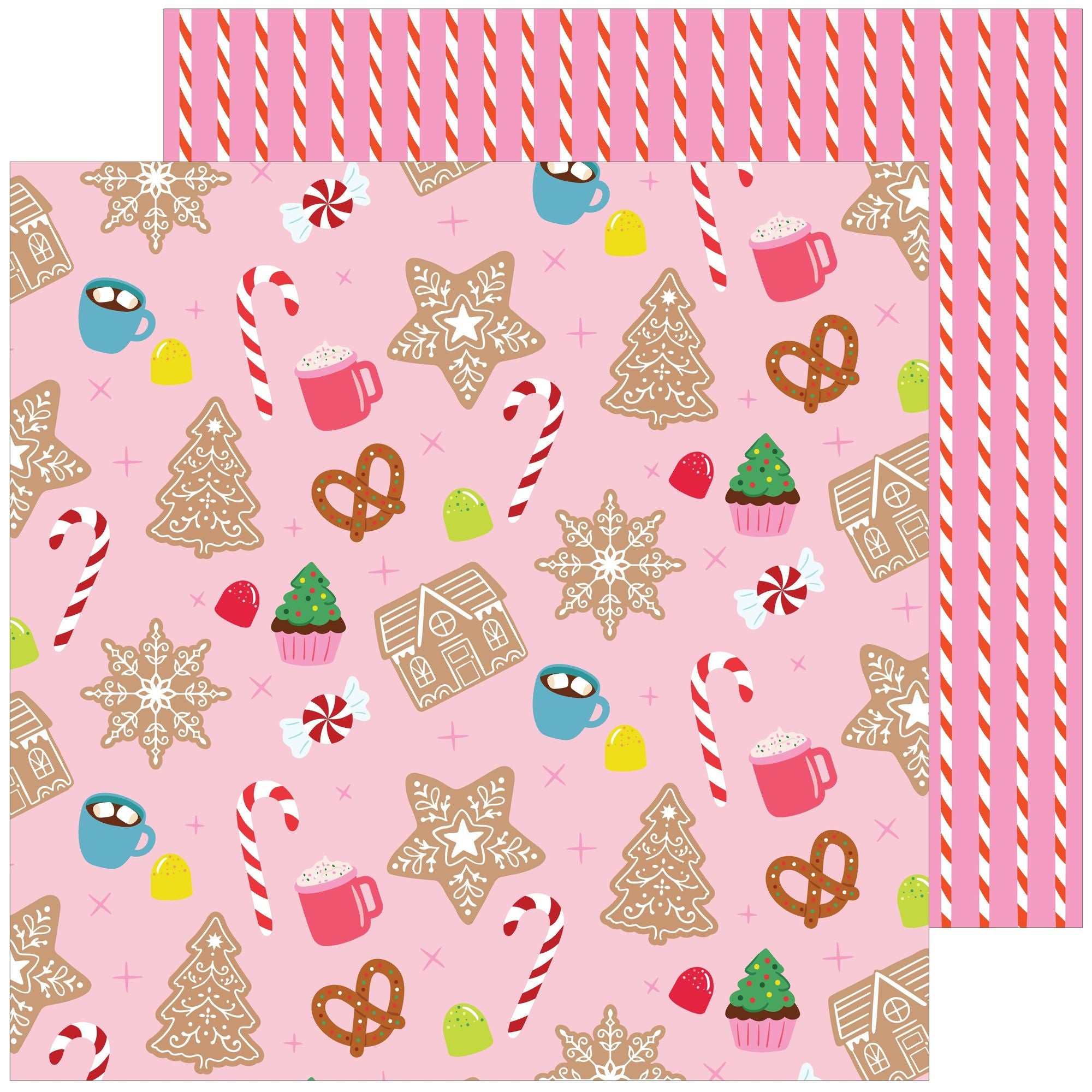 Pinkfresh Studio Very Merry Christmas 12 x 12 Paper Pack 296225 Holiday Treats