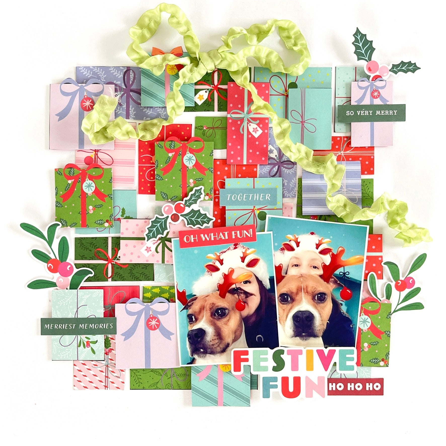 Pinkfresh Studio Very Merry Christmas 6 x 8 Paper Pack 297525 Vicki Layout