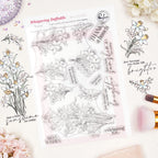 Pinkfresh Studio Whispering Daffodils Clear Stamps 321826