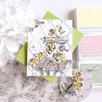 Pinkfresh Studio Whispering Daffodils Clear Stamps 321826 Encouragement Card