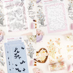 Pinkfresh Studio Whispering Daffodils Clear Stamps Dies Stencils And Washi Tape Bundle