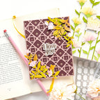 Pinkfresh Studio Wild Meadow Wreath Dies And Stencils Bundle Kathleen I Love You Card