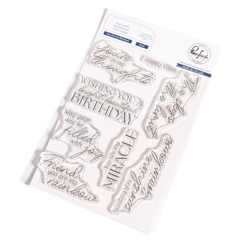 Pinkfresh Studio You Are My Rainbow Clear Stamps 271025