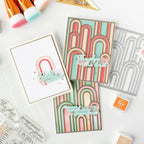 Pinkfresh Studio You Are My Rainbow Clear Stamps 271025 Modern Encouragement Cards | color-code:ALT01