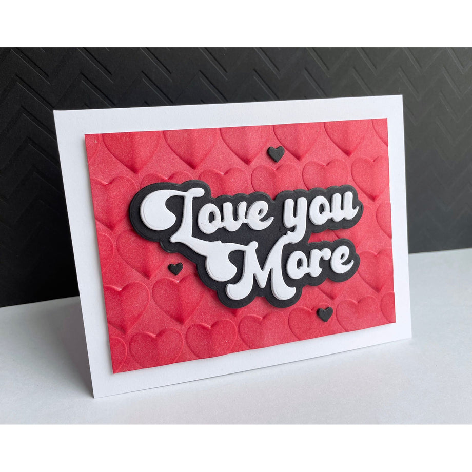 Simon Says Stamp Embossing Folder Pinnacle Hearts sf460 To Be Loved