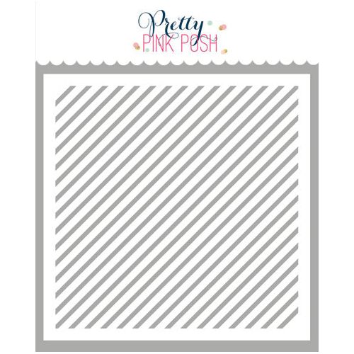Pretty Pink Posh PINSTRIPE Stencil