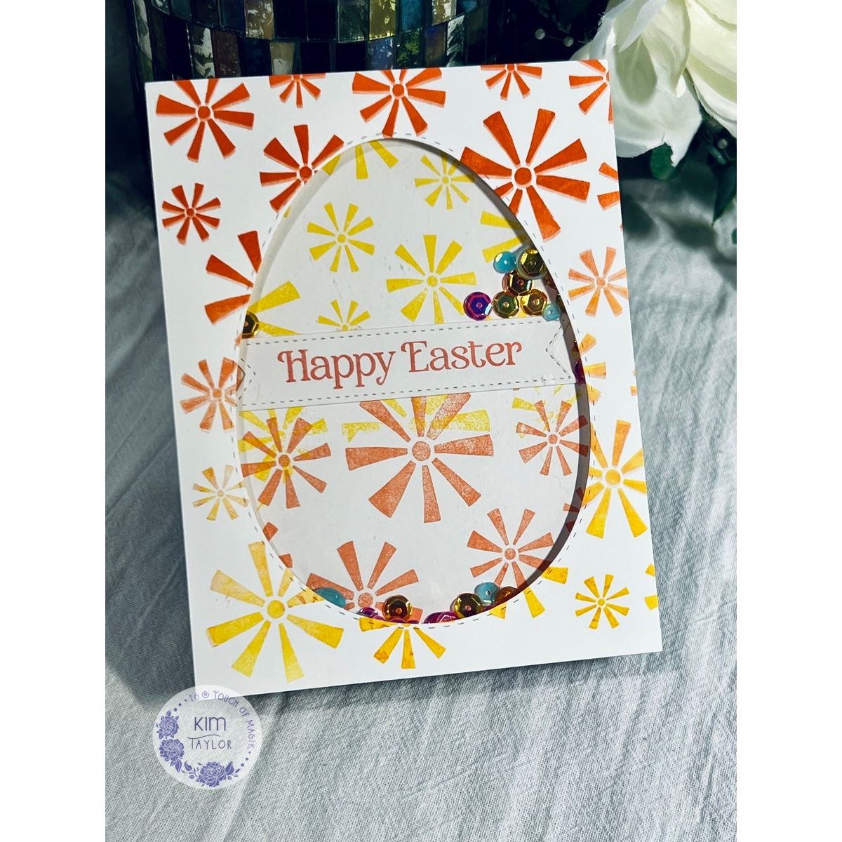Simon Says Clear Stamp Pinwheel Party Background 1347ss Beautiful Moments Easter Card
