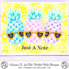 The Rabbit Hole Designs Candy Twist Stencil trh-004s just a note