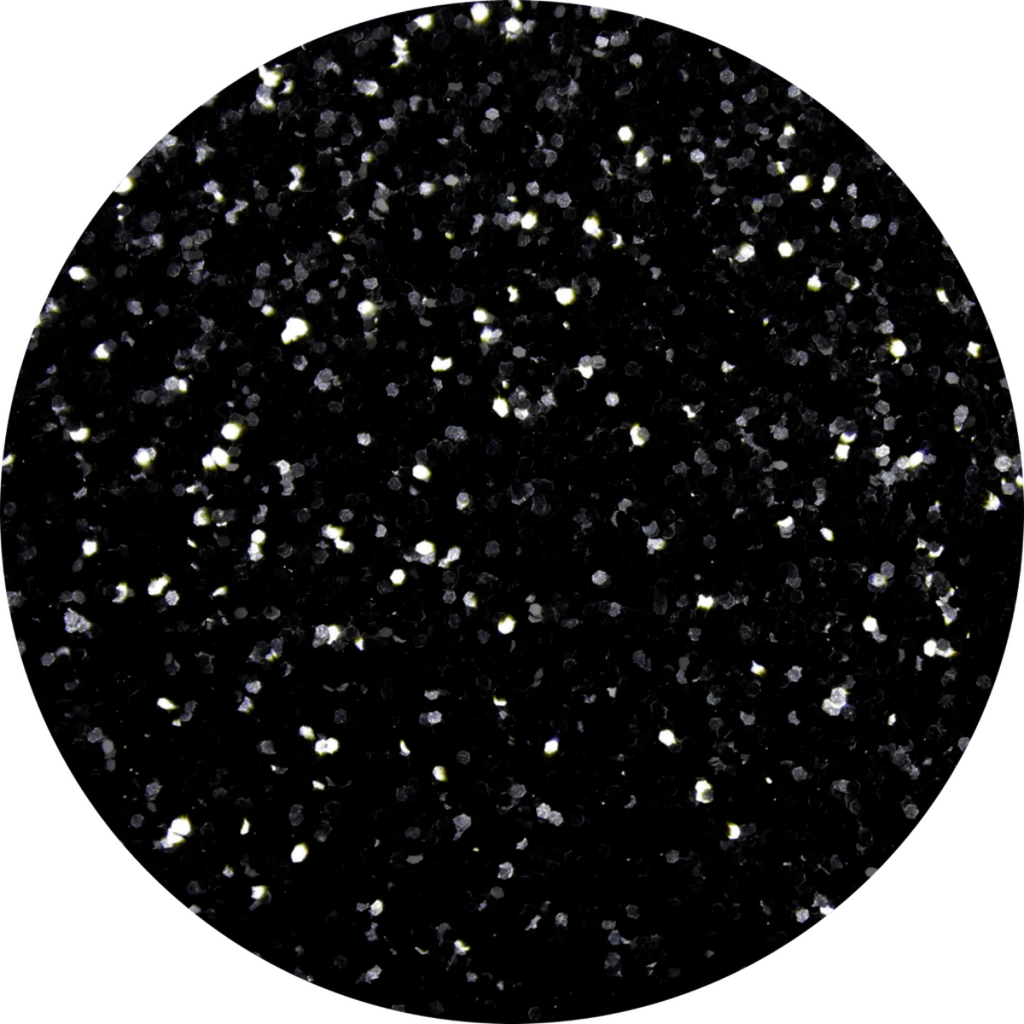 Art Glitter Pitch Black Glitter 402 Detailed Color Swatch