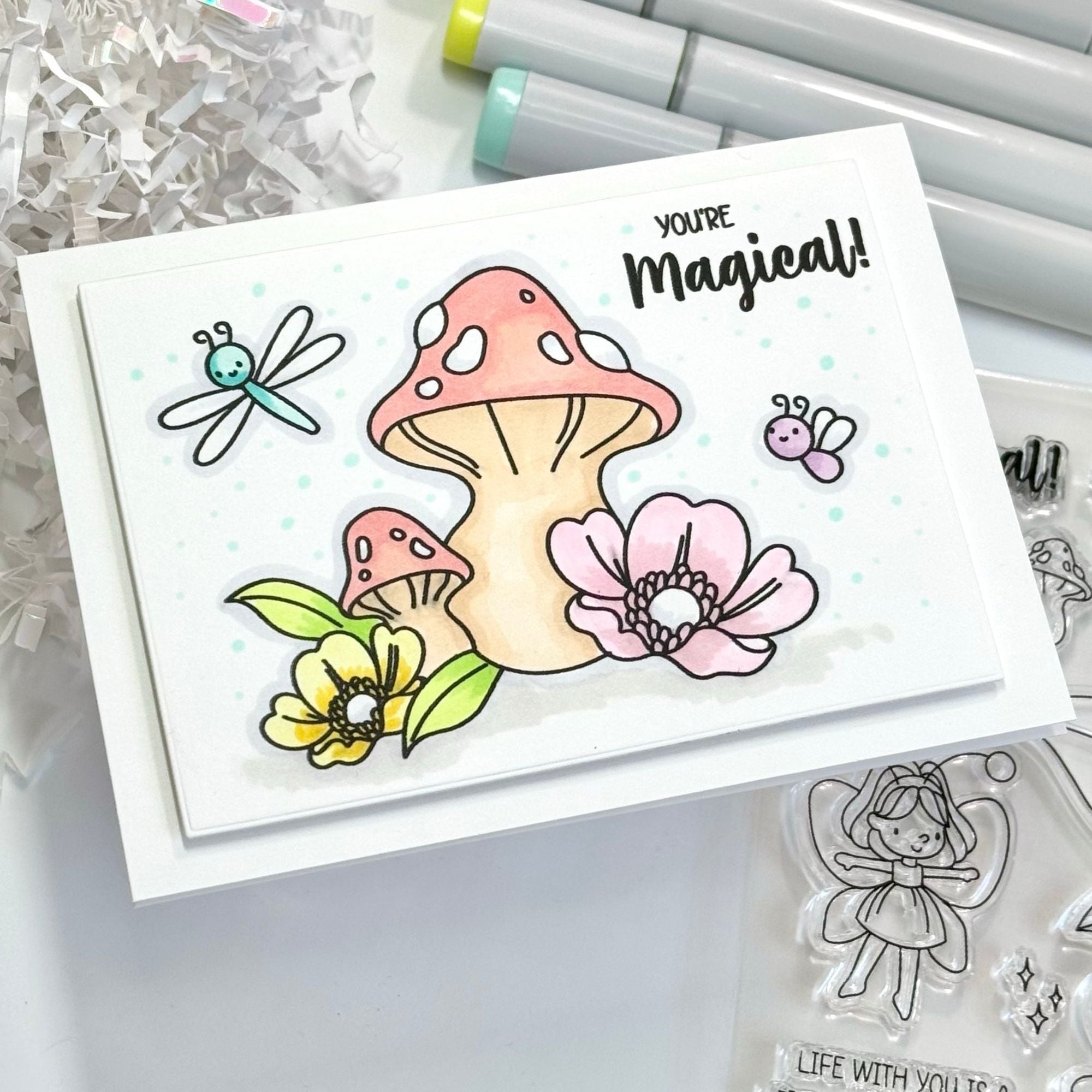 Simon Says Stamp Pixie Dust Wafer Dies 1262sdc To Be Loved Friend Card